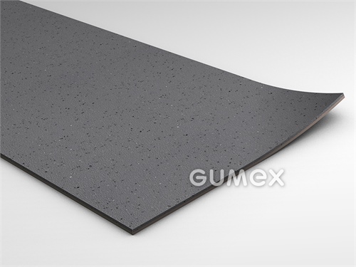 Podlahovina GRABO STOP 20JSK, tloušťka 2mm, šíře 2000mm, desén hladký povrch, PVC, samozhášivá (EN 45545-2), světle šedá